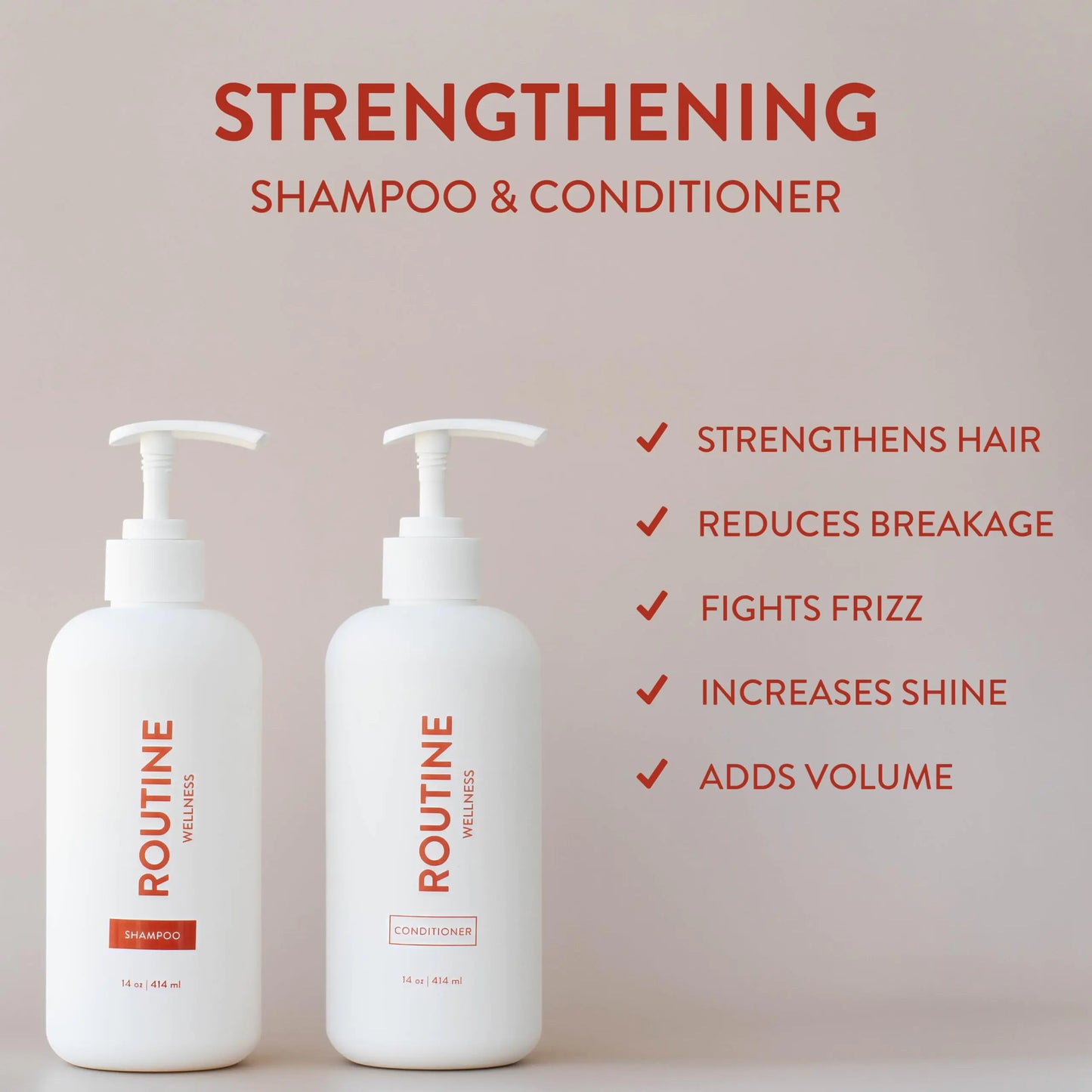 Shampoo and Conditioner Set for Stronger Hair - Biotin | Color Safe | Sulfate-Free | Vegan | Clinically Tested | Nourishing Oils and Vitamins - Basil & Avocado 14oz (Pack of 2)