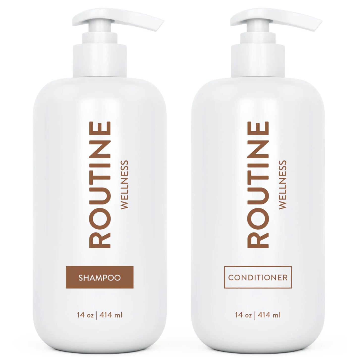 Shampoo and Conditioner Set for Stronger Hair - Biotin | Color Safe | Sulfate-Free | Vegan | Clinically Tested | Nourishing Oils and Vitamins - Basil & Avocado 14oz (Pack of 2)