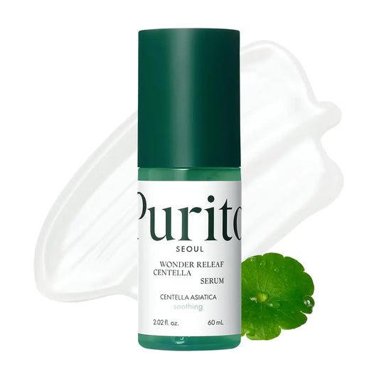 PURITO Centella Serum, Korean Centella, for All Skin Types, Ampoule, Soothing, Calming, Facial Serum for face, Vegan & Cruelty-Free, Korean Skin Care, 60ml 2fl.oz Scented